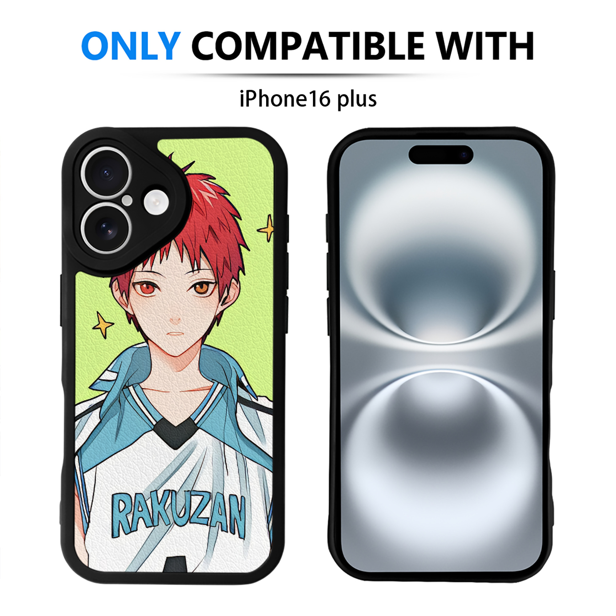 （画像用） ハイキュー!! Haikyu!! 【iPhone 16シリーズ対応】シリコンスマホケース（レザー調） 材質：シリコン